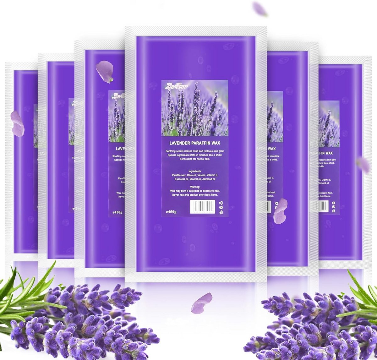 Paraffinewas voor handen en voeten met lavendel - 2700 g voor esthetische behandelingen