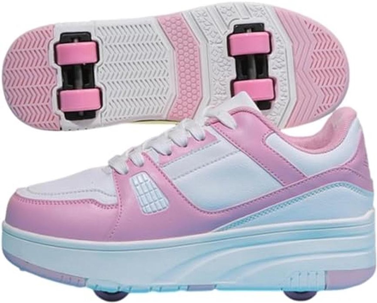 Multifunctionele rolschaatsen en sneakers voor kinderen - 2-in-1 schoenen met wielen