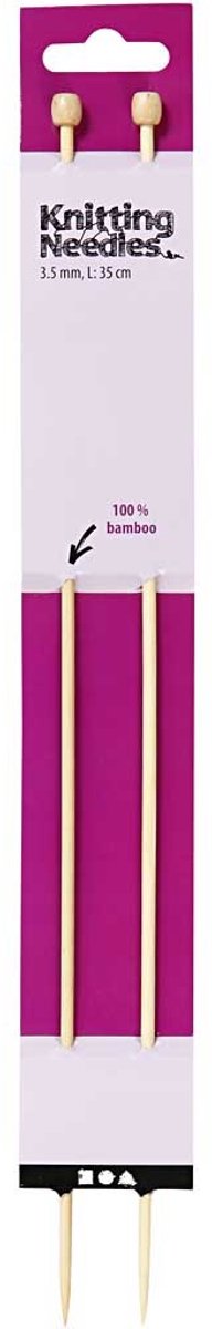 Breinaalden, L: 35 cm, afm 3,5 mm, 1 paar