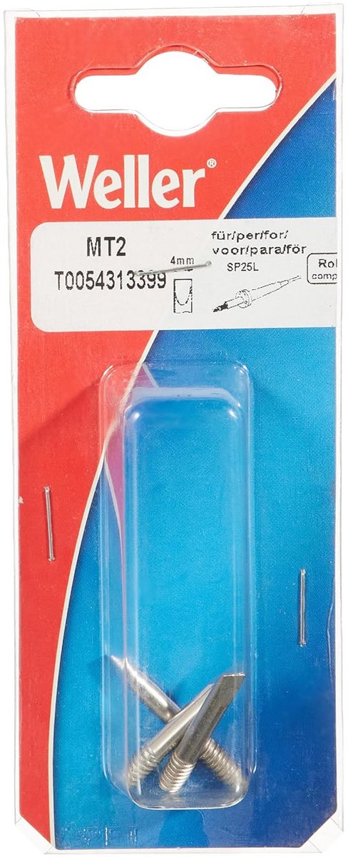 Vervangende soldeerpunt 4 mm - 3 stuks voor soldeerbout