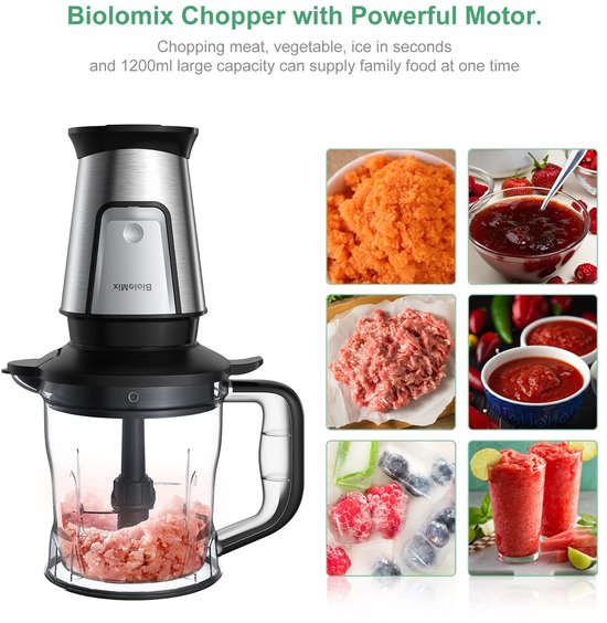 XRQUALITY - Keukenmachine 3-1 - Multifunctioneel - 700 w - Sapcentrifuge - Smoothie mixer - Voedselchopper - Droge molen van XRQUALITY — afbeelding 4