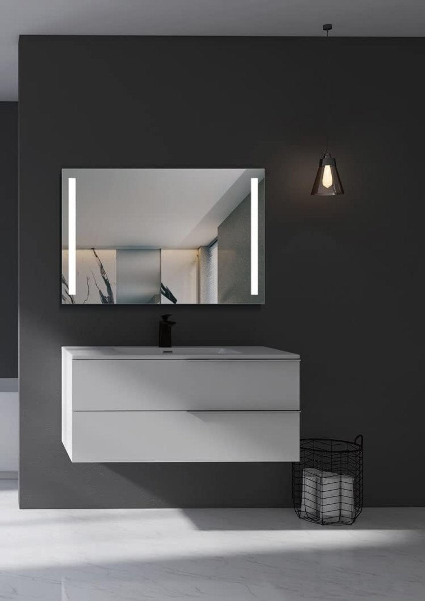 Verlichte Rechthoekige Spiegel – Badkamer & Make-up - Diverse Maten