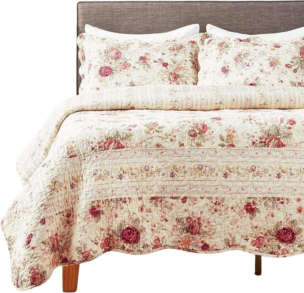 Dekbedovertrekset Katoen - Tweepersoons Beddengoed - Slaapkamer Decoratie - Omkeerbaar Design - 200x200 cm - Antiek Roze