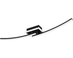 EGLO Lungolago Plafondlamp - LED - 75 cm - Zwart/Wit