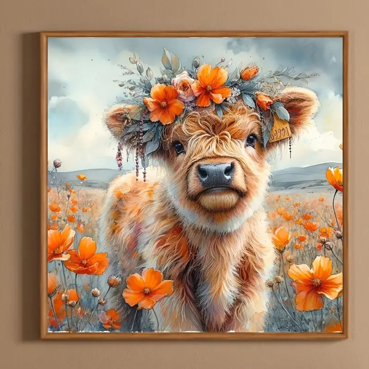 5D Diamond Painting Highland Koe met Bloemen - Complete Doe-Het-Zelf Set voor Volwassenen & Kinderen - Inclusief Gereedschap, Kleurrijke Strass Steentjes & Canvas - Creatieve Hobby voor Ontspanning, Decoratie & Cadeau Idee — afbeelding 9