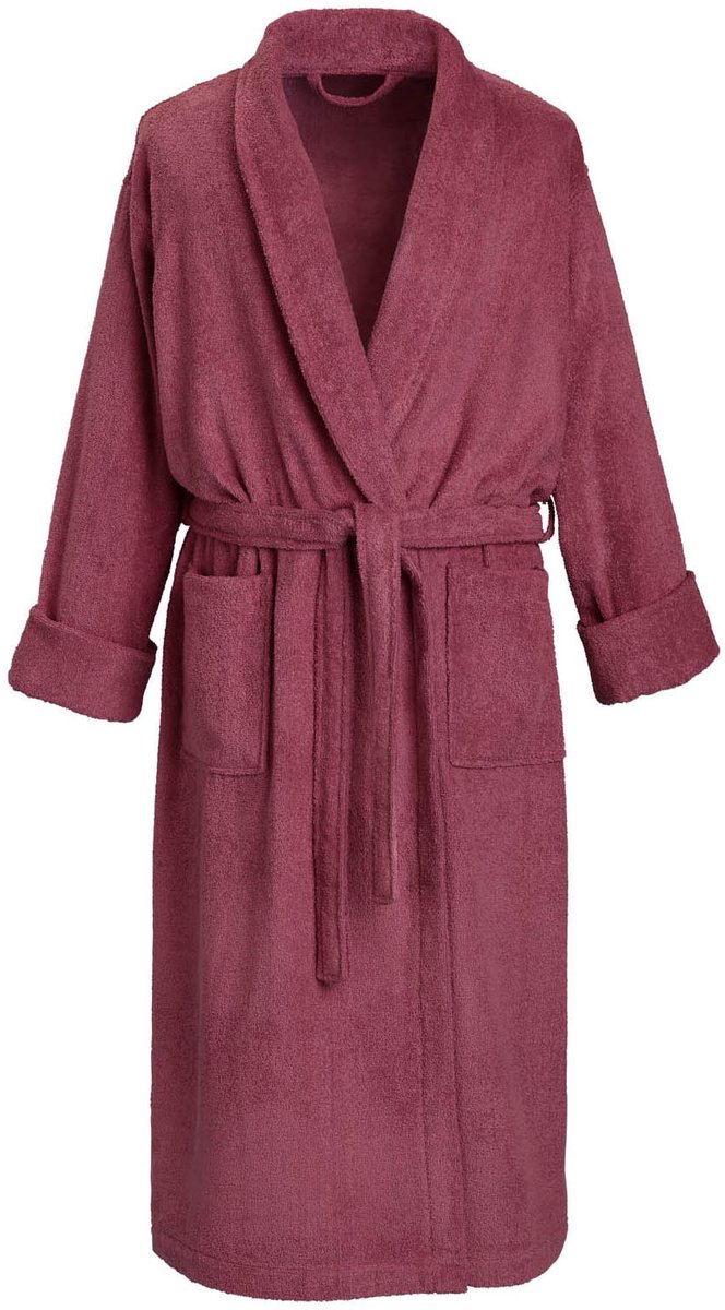 De Witte Lietaer Badjas Etrusk Beet Red - XXL - Unisex - Katoen Rood