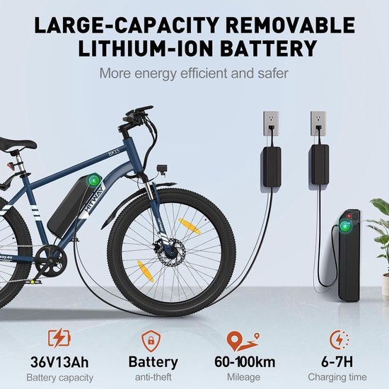 Elektrische Fiets Batterij 48V 13Ah - 17.5Ah - BUDGET BIKES BRABANT