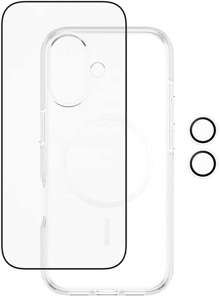 PanzerGlass, 3-in-1 Beschermingspakket Geschikt voor Apple iPhone 17 Flagship Model, Transparant