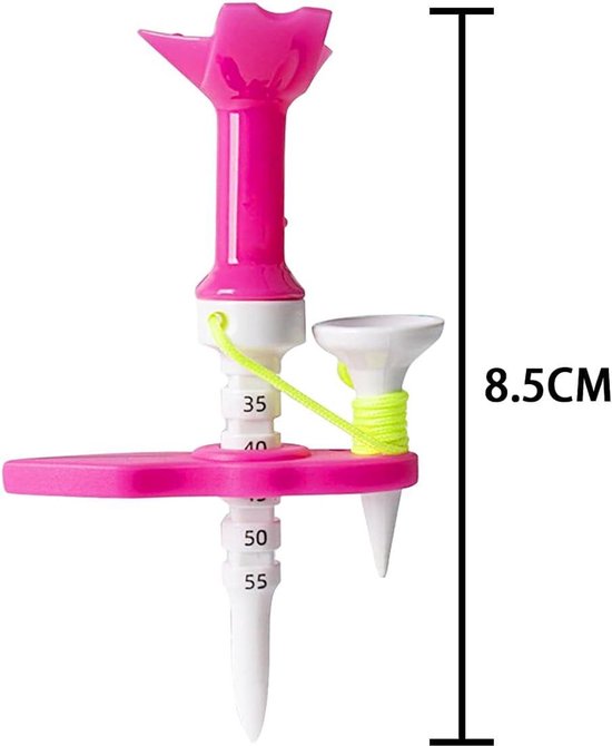 EGoods - In hoogte verstelbaar golf tee voor buitentraining - 83 mm lang - stabiliseert golfballen - vermindert wrijving — afbeelding 3