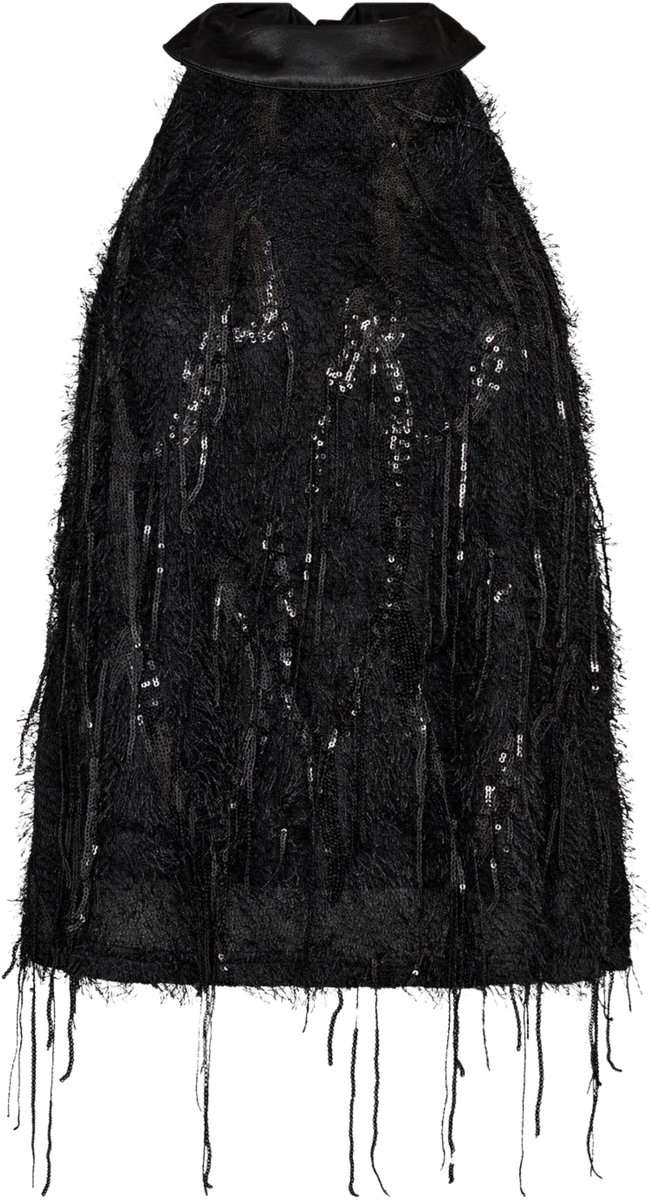 Co Couture SillaCC Sequin Halter Top zwart