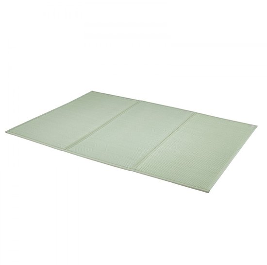 Japanse Tatami Mat - Futon Matras - Opvouwbaar - 203 x 140 cm - Natuurlijk Rietgras - Antislip Onderzijde - Voor Slapen en Meditatie - Naturel — afbeelding 2