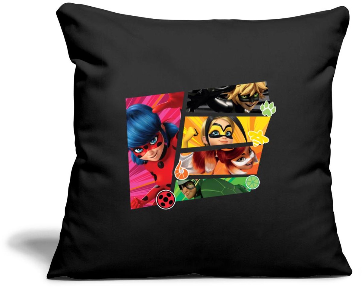 Miraculous Superhelden Ladybug Chat Noir Vesperia Sierkussenhoes, 45 x 45 cm