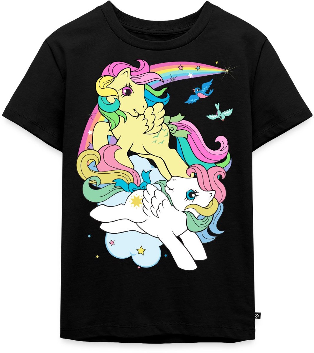 My Little Pony Retro Pony's Met Gekleurde Manen Premium T Shirt Kinderen