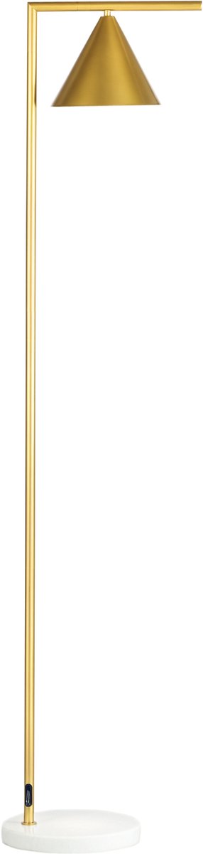 HOMCOM-Staande lamp-Staal-35x26x153cm-Goud