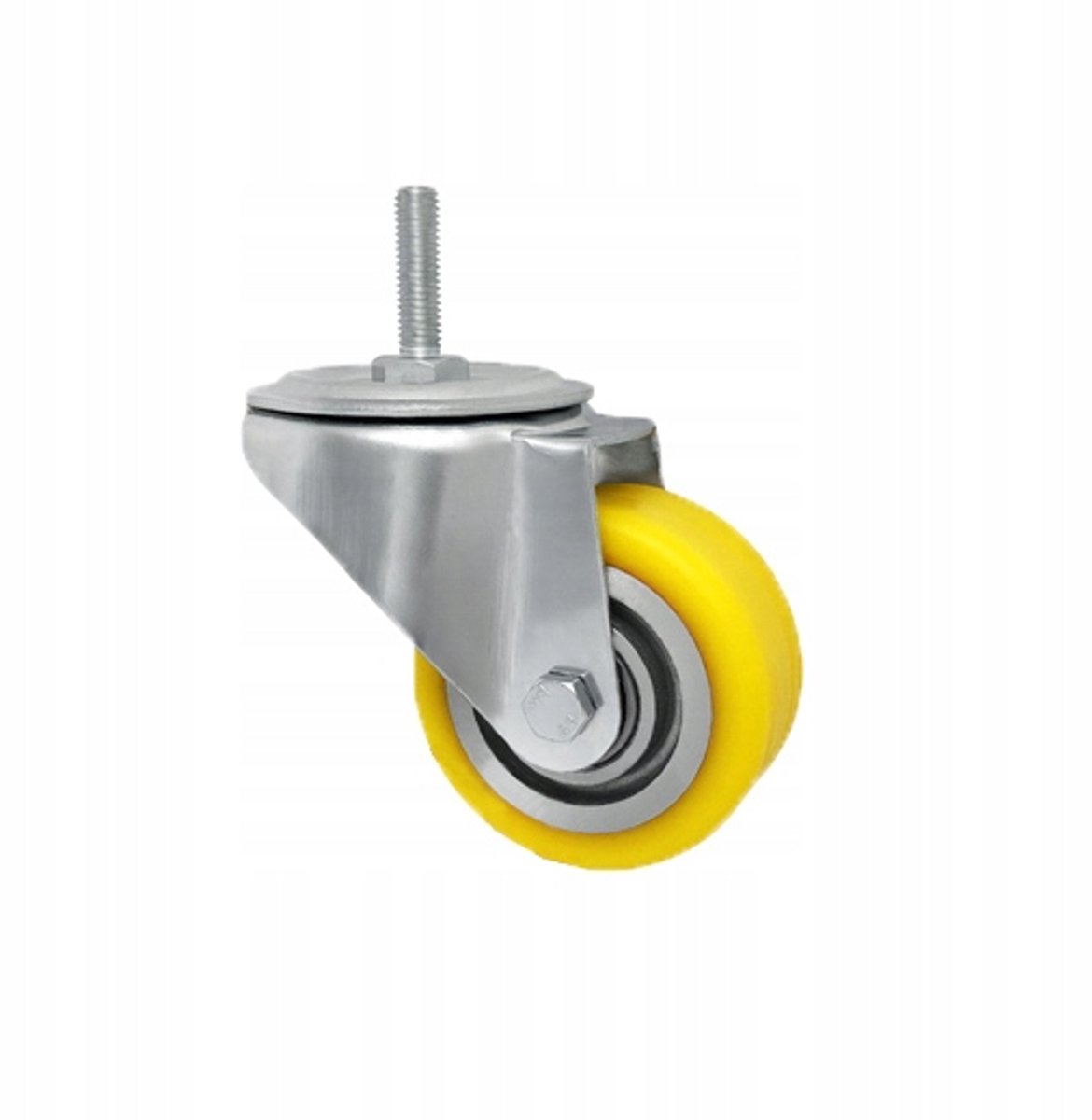 Aluminium-Polyurethaan Wiel met Pen Ø80mm - 100kg Draagvermogen