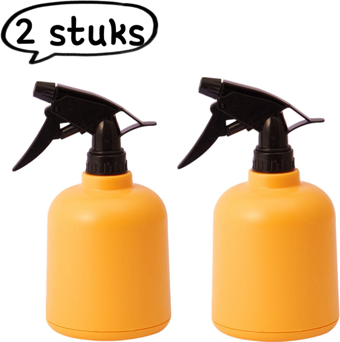 2-delige spuitbus - huishoudelijke luchtdrukgieter voor het bewateren van bloemen en tuinieren - oranje