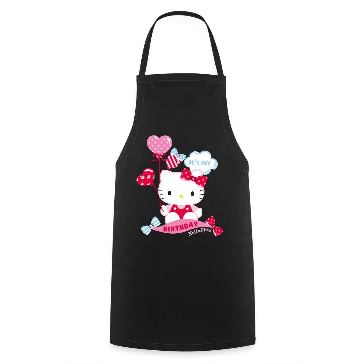 Hello Kitty Met Ballonnen Jarig Ontwerp Keukenschort