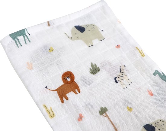MamaLoes Jungle 15 x 21 cm 3 Stuks Hydrofiel Washandjes van Merkloos — afbeelding 2