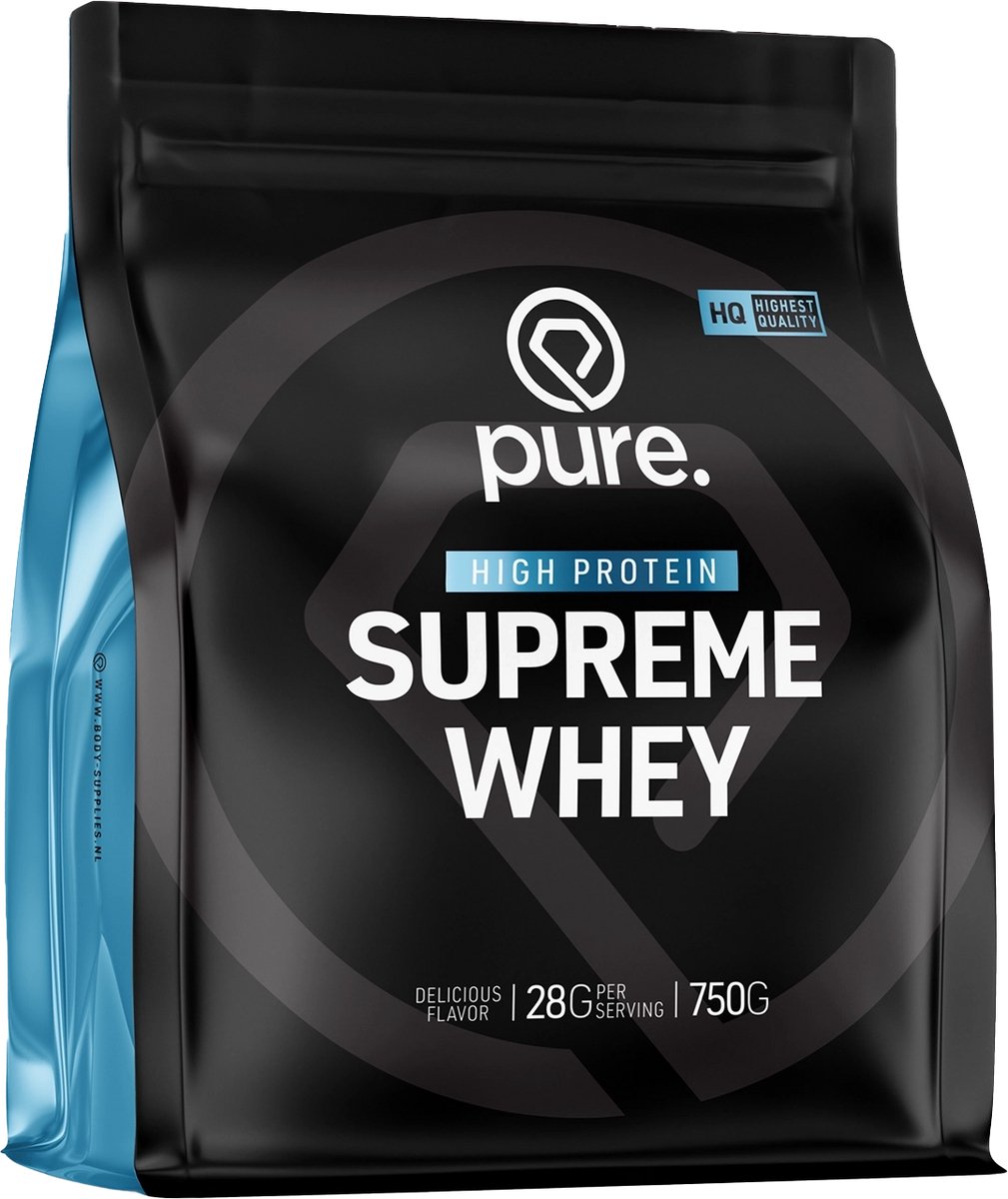 PURE Supreme Whey - vanille - 750gr - eiwitshake - wei protein - koolhydraatarm - whey eiwit - eiwitten