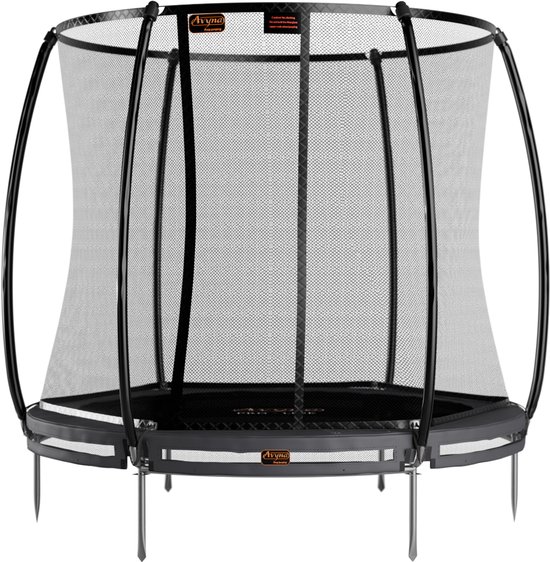Avyna Pro-Line InGround trampoline 08 ø245 cm + Royal Class Veiligheidsnet – Grijs