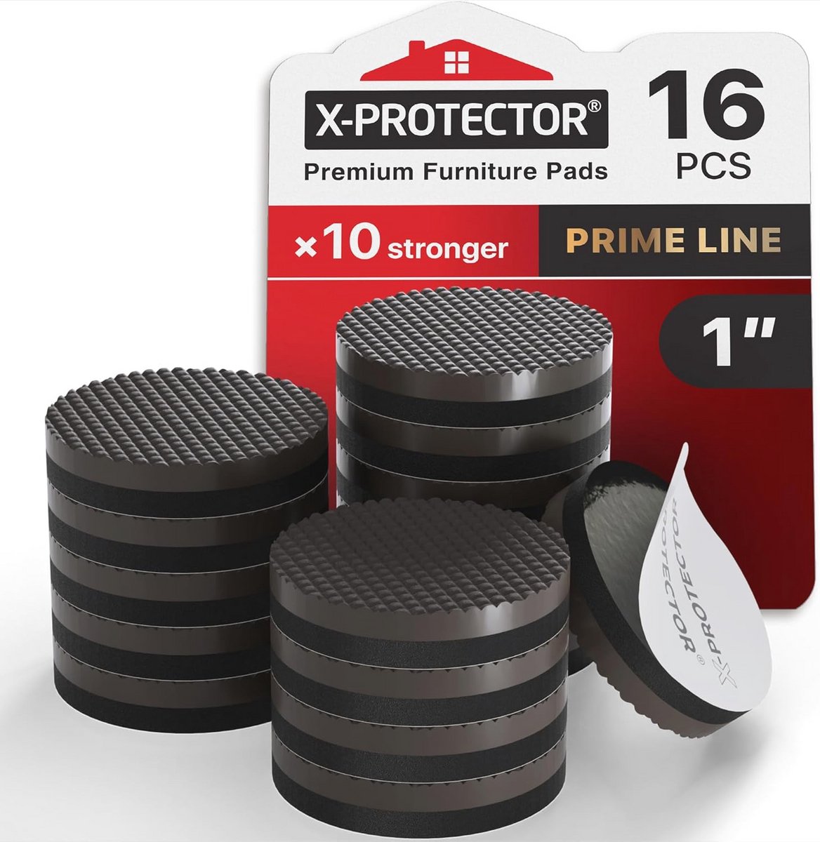 Niet-slip Meubelvoetjes - Premium 16 Stuks 25mm - Beschermers Voor Stoelen - Rubber Vloer Beschermers - Ideale Oplossing Voor Veilig Meubelen