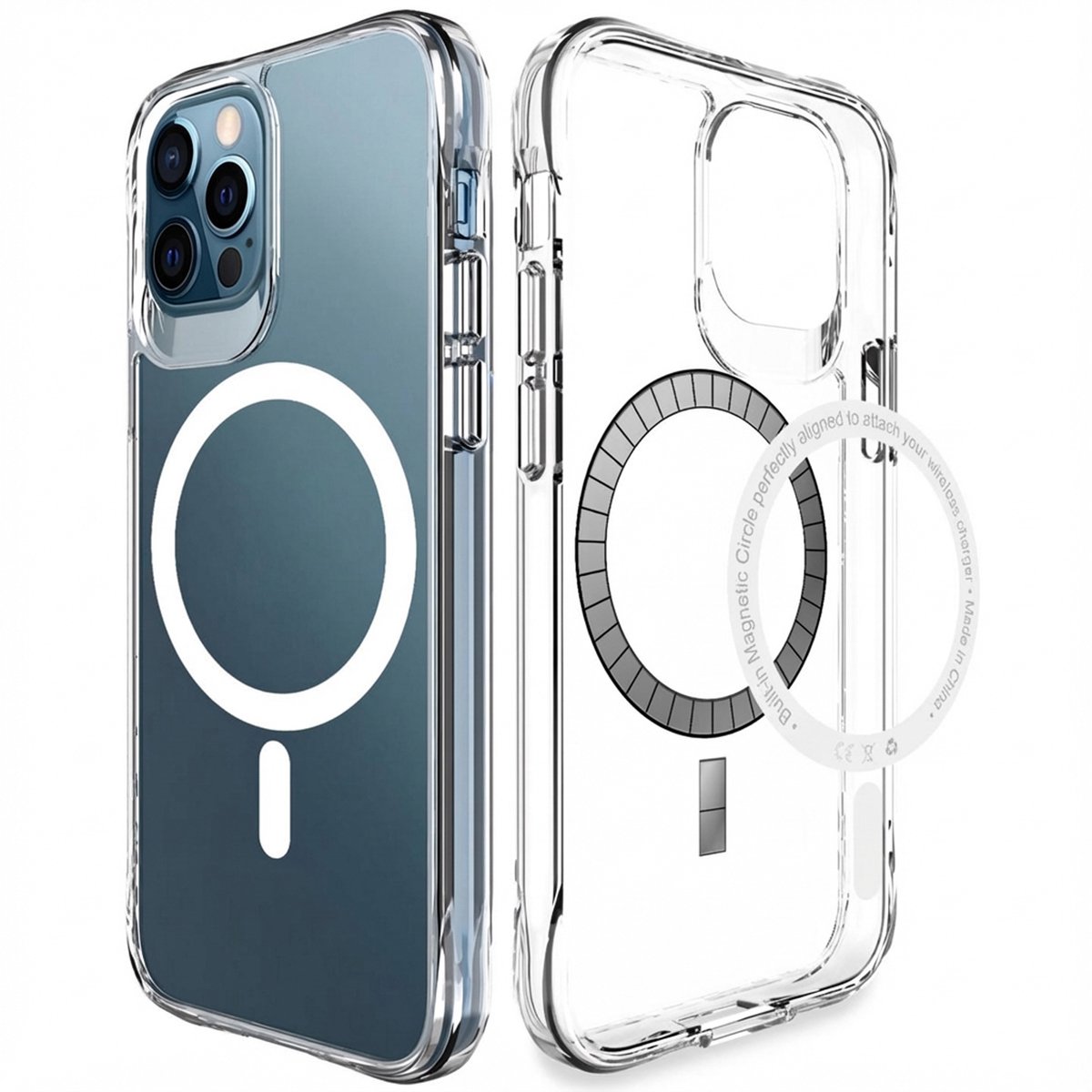 imoshion Hoesje - Geschikt voor iPhone 12 Pro Max - geschikt voor MagSafe case - Transparant