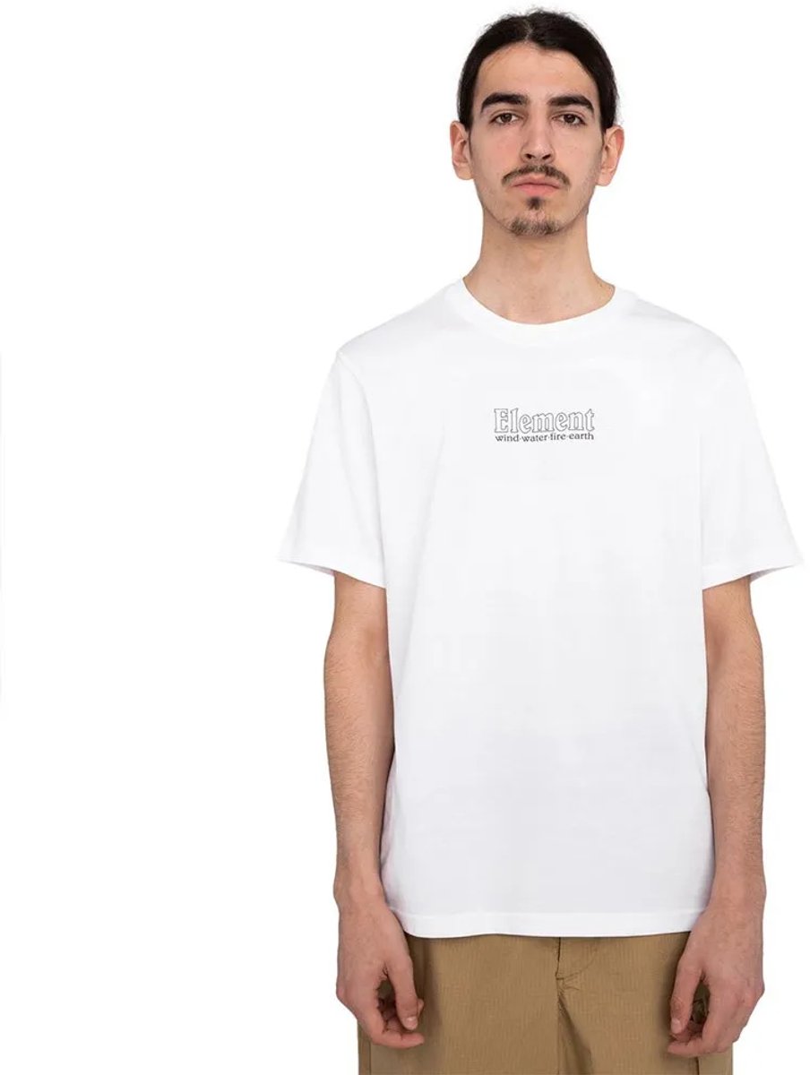 Element Dial T-shirt Met Korte Mouwen S Man Wit