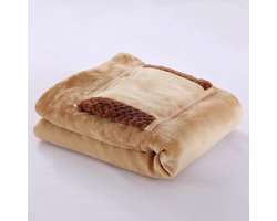 KZQ Elektrische Deken Verwarmingsdeken Draagbare Verwarmde Cape USB Heated Flannel Lambswool Blanket Luxe Comfort Deken Warmte Deken Warmte Cape Cozy Deken USB Multifunctioneel Bruin 31.5x23.6 inch 7.5W Snel Verwarmen Golden Caramel