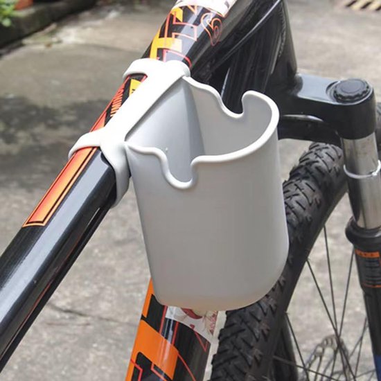 Fietsbekerhouder - Siliconen bekerhouder - Bidonhouder voor op de fiets - Afneembare bidonhouder - Universele draagbare bekerhouder voor buiten - Geschikt voor fietsen - Grijs — afbeelding 4