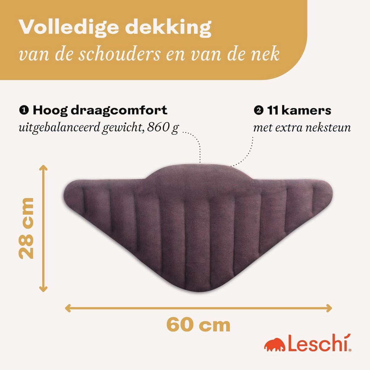 XXL Warmtezak voor Magnetron - 100% Biologisch Katoen en Tarwe Pitten - Warmtekussen voor Nek, Schouders, Rug en Buik