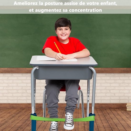 Set van 6 elastische weerstandsgordels voor kinderstoelen, latex fitnessgordels, geschikt voor yoga, 7-11 kg. — afbeelding 4