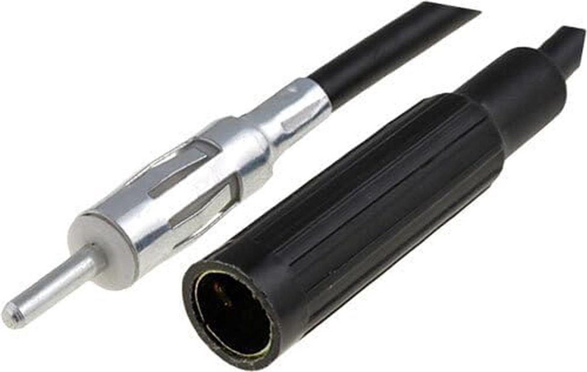 Universele Auto Radio Antenne Verlengkabel 1 Meter - Coax DIN Stekker naar Bus Adapter voor FM/AM