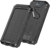imoshion® Solar Powerbank 10.000 mAh - Powerbanks Zonne-energie - Power Delivery & LED indicator - Zaklamp & Kompas - Noodpakket