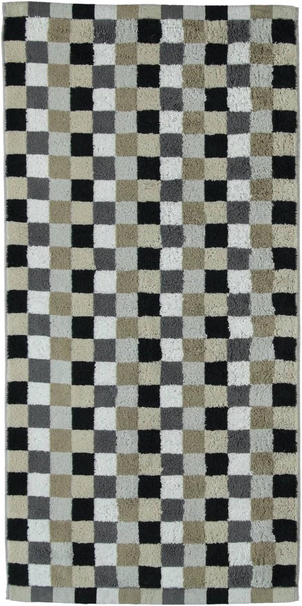 Grote douchehanddoek Katoen 70x140 cm in Ruitpatroon