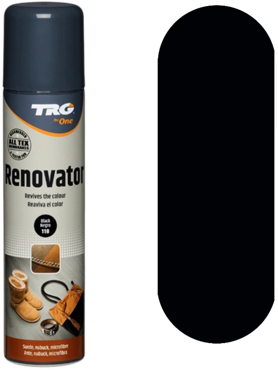 TRG - Renovatie spray - voor daim, suède en micro vezel - zwart - 250 ml