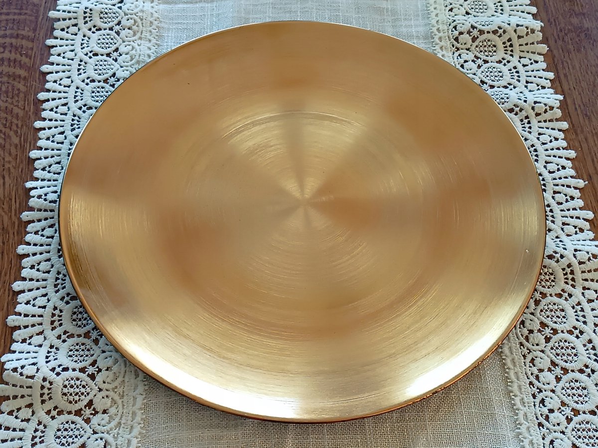 Gouden Onderbord Decoratief Plastic 33 cm