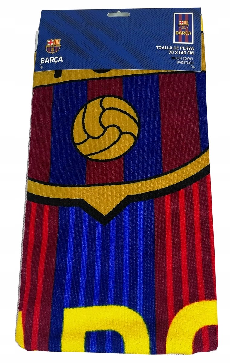 FC Barcelona Strandlaken 140x70 cm - Officiële Clubcollectie