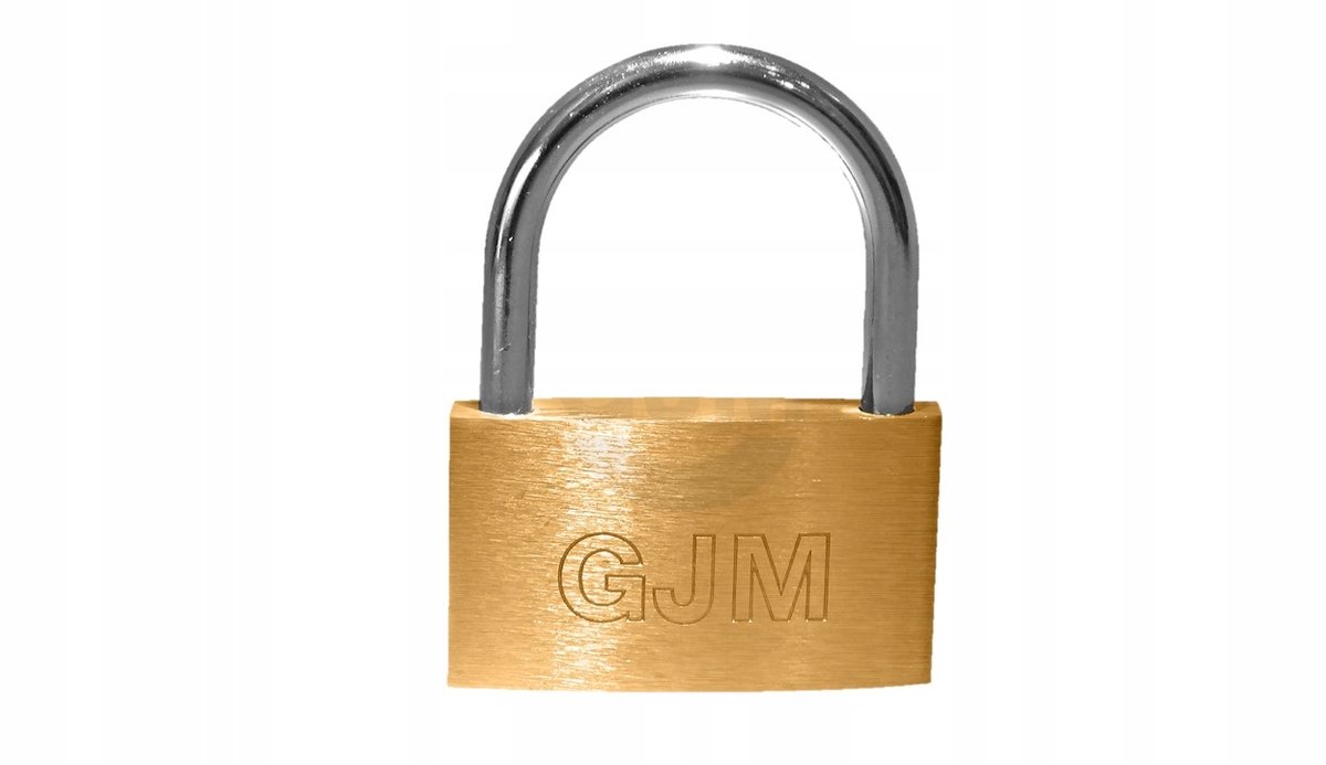 GJM Messing hangslot ME60 met 3 sleutels