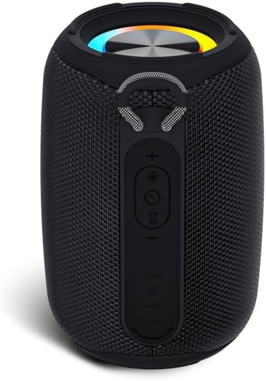 Mini Bluetooth Speaker waterdicht met RGB lichtshow, draagbaar, krachtig geluid, voor buiten, PC, smartphone, gaming