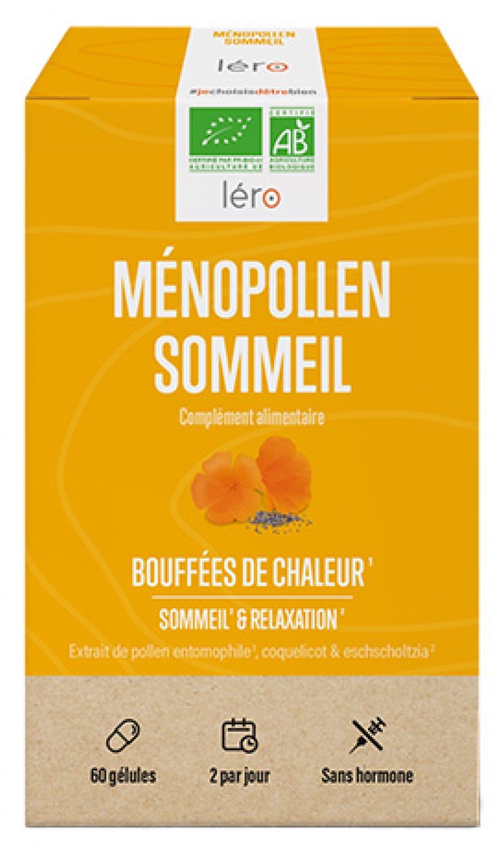 Léro Menopollen Slapen Biologisch 60 Capsules