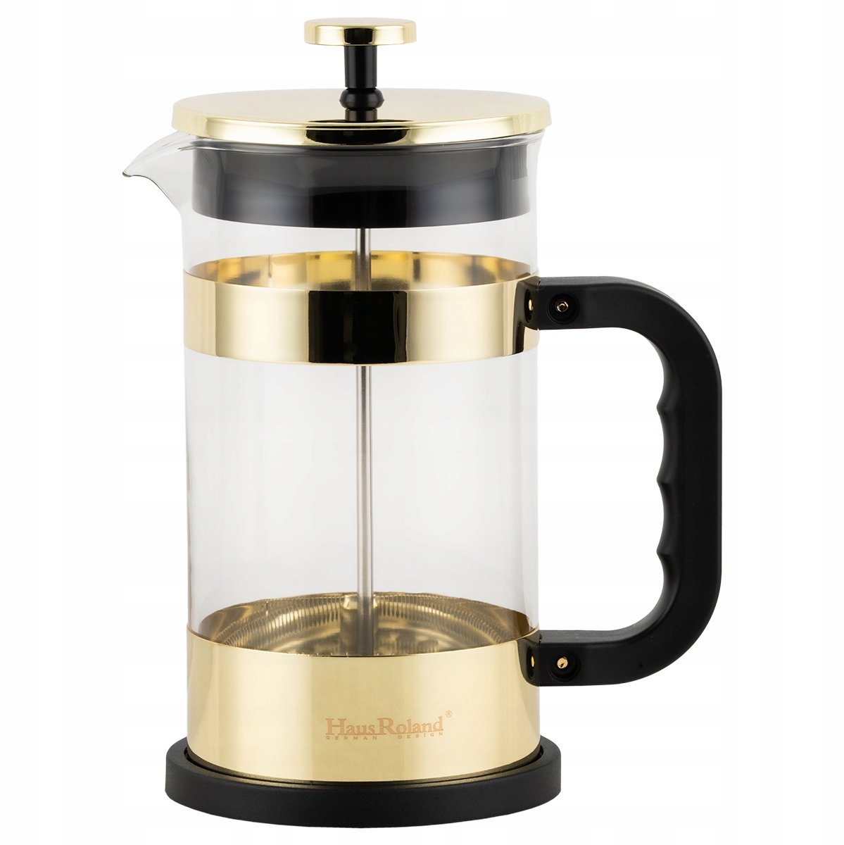 Glazen Koffie- en Theepot 1L Goud - Stijlvolle Cafetière