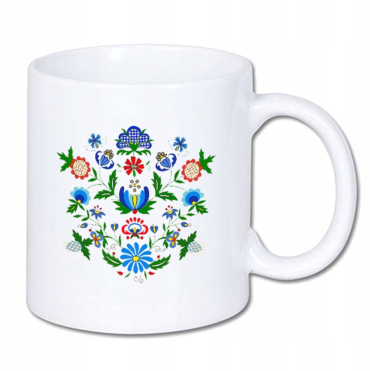 Kashubian keramische volksmok 330 ml - Uniek Ontwerp