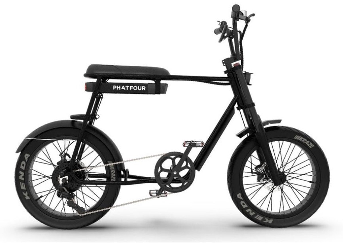 Phatfour FLB+ – Black – 470Wh – Elektrische Fatbike - Phatfour - €2.426,59