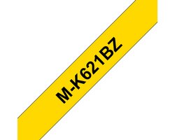 Labeltape Brother M M-K 621 Tapekleur: Geel Tekstkleur:Zwart 9 mm 8 m
