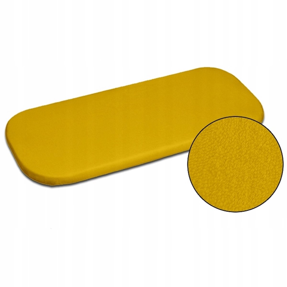 piruu Gele Frotté Hoeslaken met Elastiek voor Kinderwagen/Wieg 38x80 cm geel