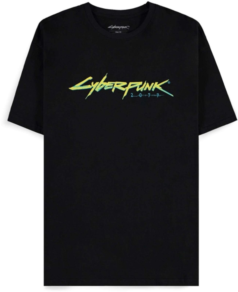 Cyberpunk 2077 - Logo Heren Tshirt - M - Zwart