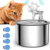 Drinkfontein voor katten 1,8L - Stil en Efficiënt met Koolfilter | bol