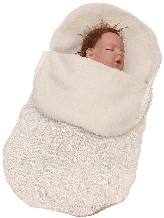 Voetenzak voor kinderwagen- Unisex babyslaapzak, wikkeldeken voor pasgeborenen, slaapzak, wandelwagenhoes voor baby's van 0-12 maanden van Hibote. — afbeelding 4