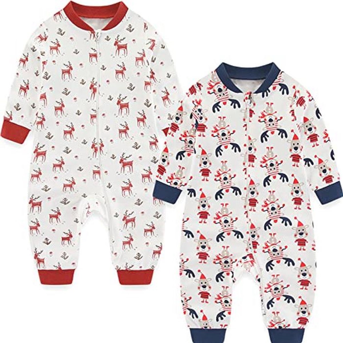 Eendelig slaappakje voor pasgeborenen - 2-weg pyjama met ritssluiting voor jongens en meisjes