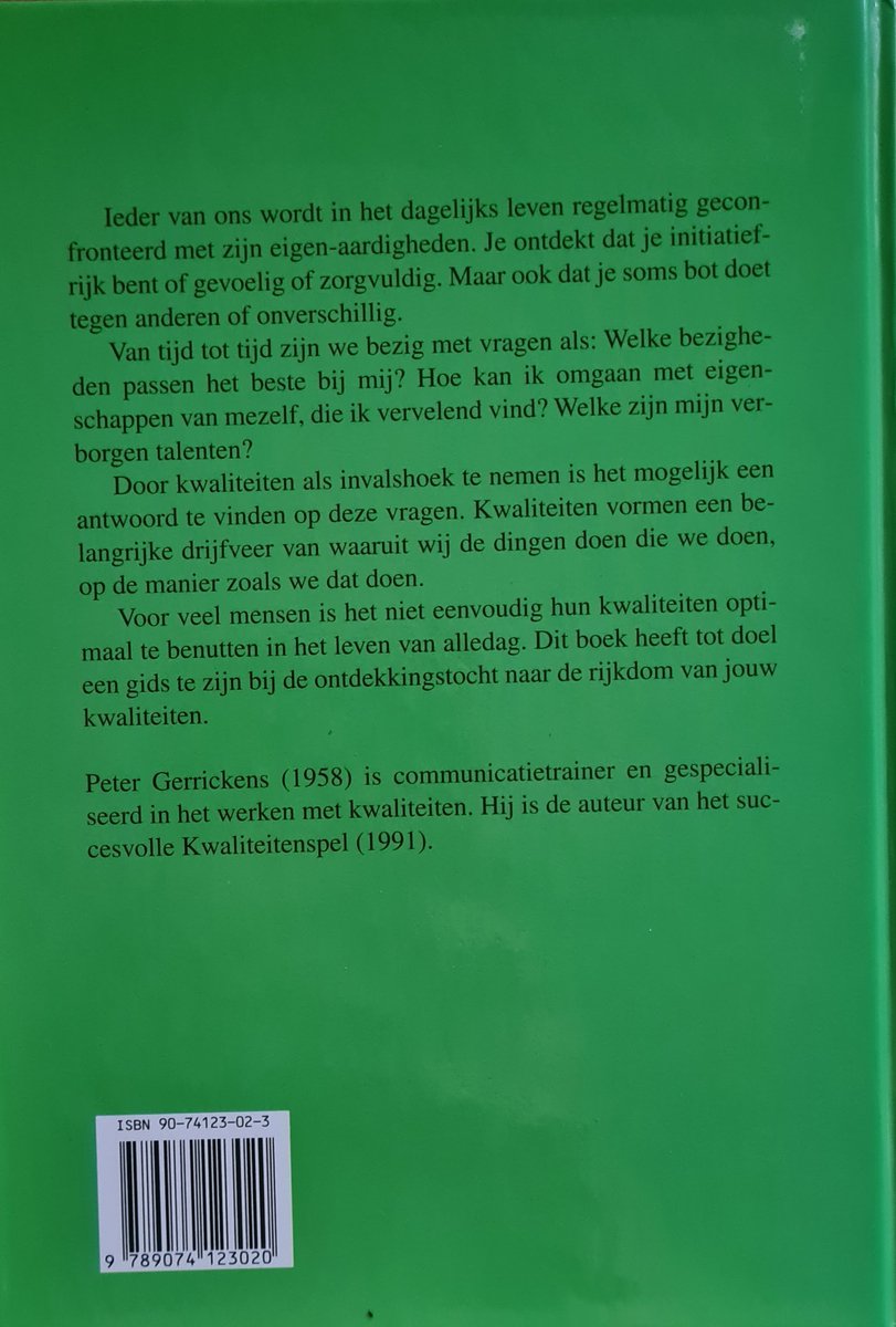 Kwaliteiten - back cover